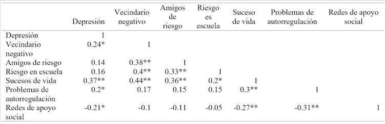 
Correlaciones de Pearson entre las variables
de investigación
