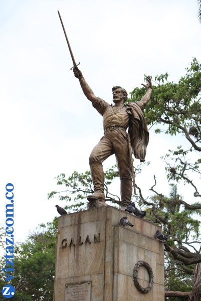 Monumento
a José Antonio Galán en el Parque de la Independencia de Socorro, Santander