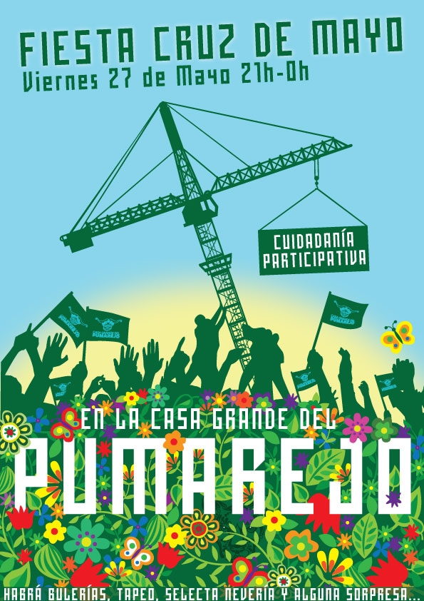 Afiche Fiesta Cruz de Mayo en Casa Pumarejo