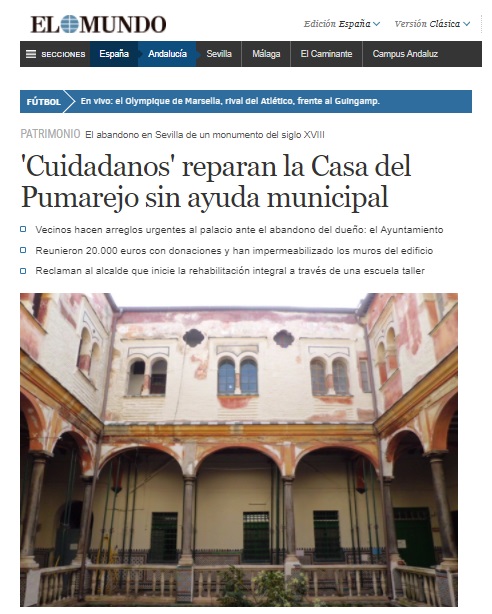 Noticia acerca de la restauración de Casa Pumarejo