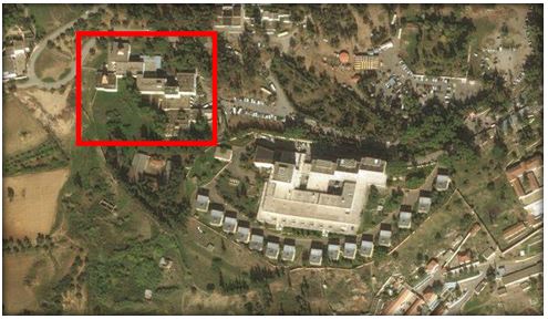 Plan de localisation de l’établissement thermal de Hammam Righa