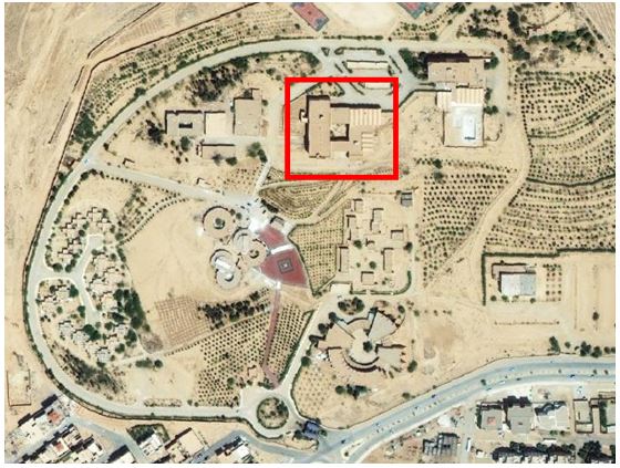 Plan de localisation de l’établissement thermal de Hammam Salihine
