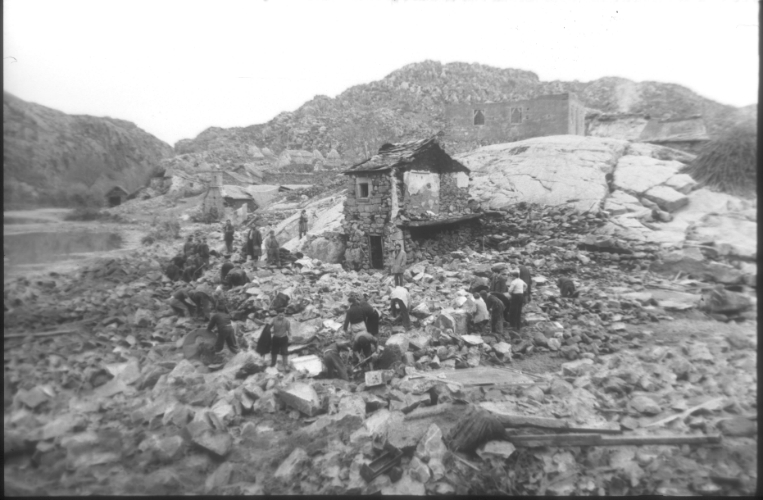 Destrucción de Ribadelago tras el desbordamiento del Tera