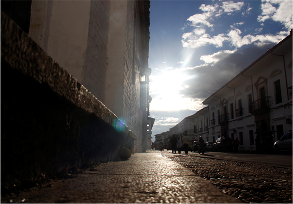 Carrera 5 con calle 4, centro histórico Popayán