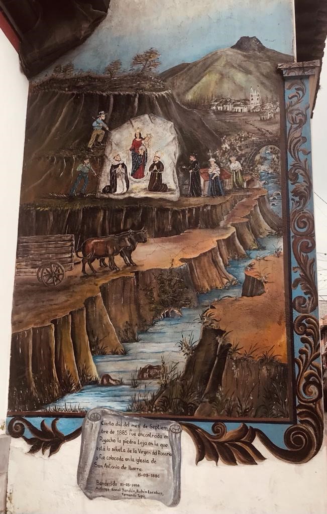 Murales religiosos en San Antonio de Ibarra