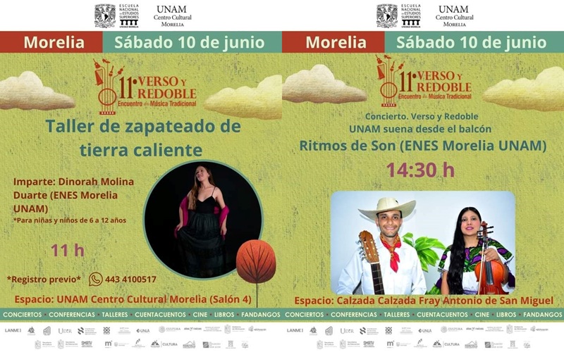 Morelia se ha vuelto un referente de las
expresiones culturales patrimoniales procedentes del sur del territorio
michoacano, tales como el baile y la música que le acompaña