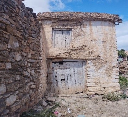 Casa rural con planta