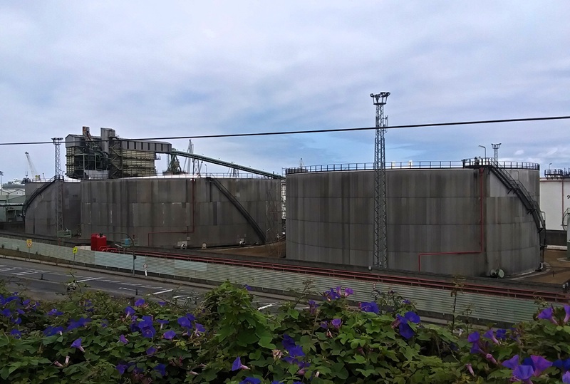 Tanques
de crudo de Repsol. Muelle de San Diego, A Coruña, 2024
