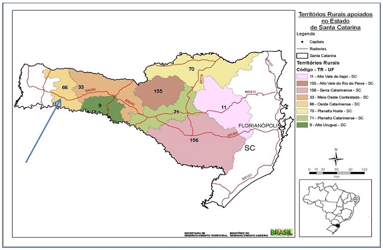 Rural Territories of Santa Catarina - Western
Territory Catarinense