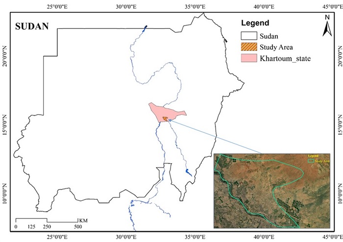 Map of the Eastern Nile Locality in Khartoum, Sudan