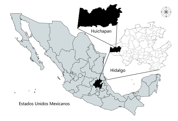 Ubicación geográfica de Huichapan, Hidalgo