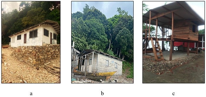 Tipos
de vivienda en la comunidad