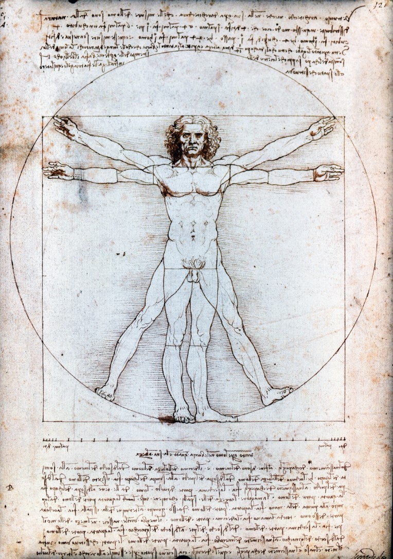 Hombre de Vitruvio, Leonardo da Vinci