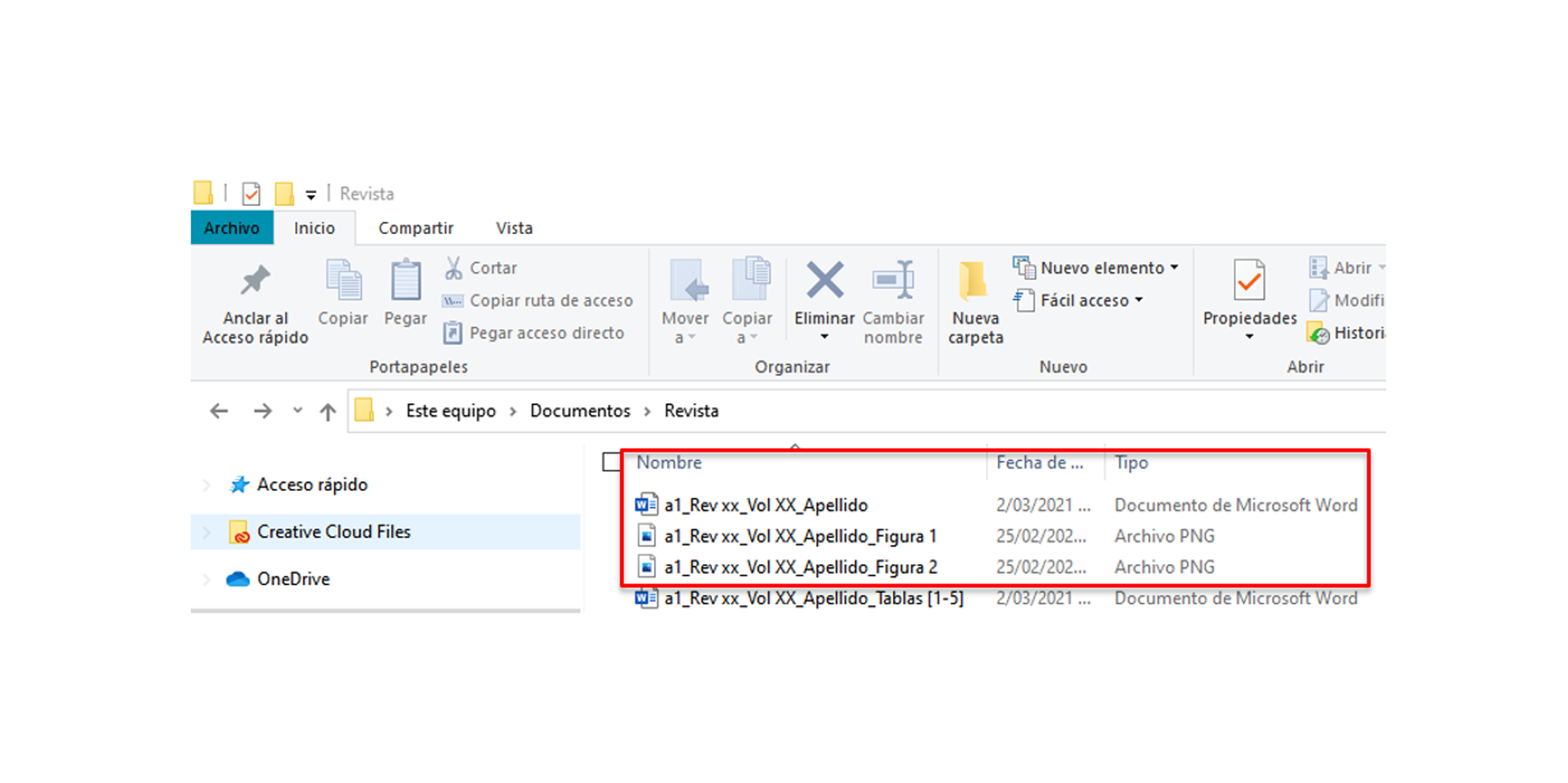 
Identificacin de gráficos complementarios en el cuerpo del texto
