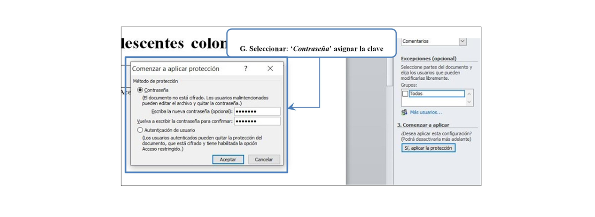 
Asignar la contrasea indicada por la Coordinacin de Revistas.
