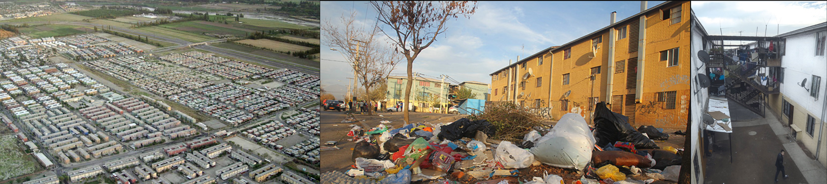 Sector de Bajos de Mena,
en Puente Alto, una de las concentraciones más grandes de condominios sociales