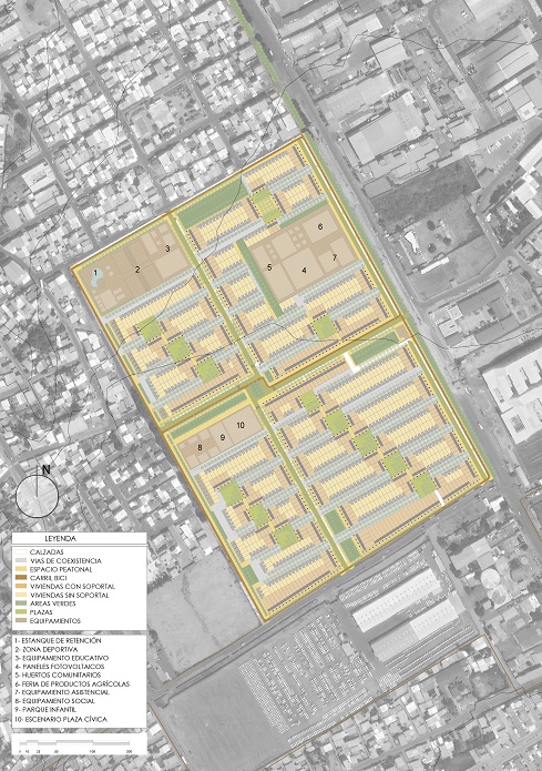 Plano general
de ordenación del barrio