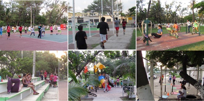 Uso cotidiano del parque “Los Pinitos” en la ciudad de Veracruz