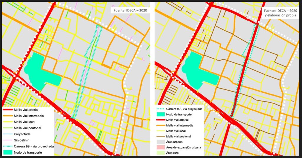 Estrategia de jerarquización del sistema vial, localidad de Suba, Bogotá