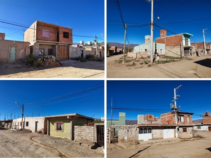 Im&aacute;genes de las construcciones sobre el frente