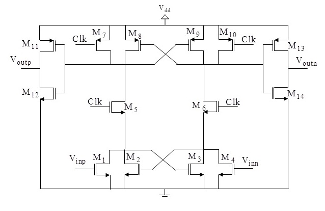 Latched comparator circuit