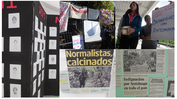 
Fotos de actividades extracurriculares relacionadas con Ayotzinapa
