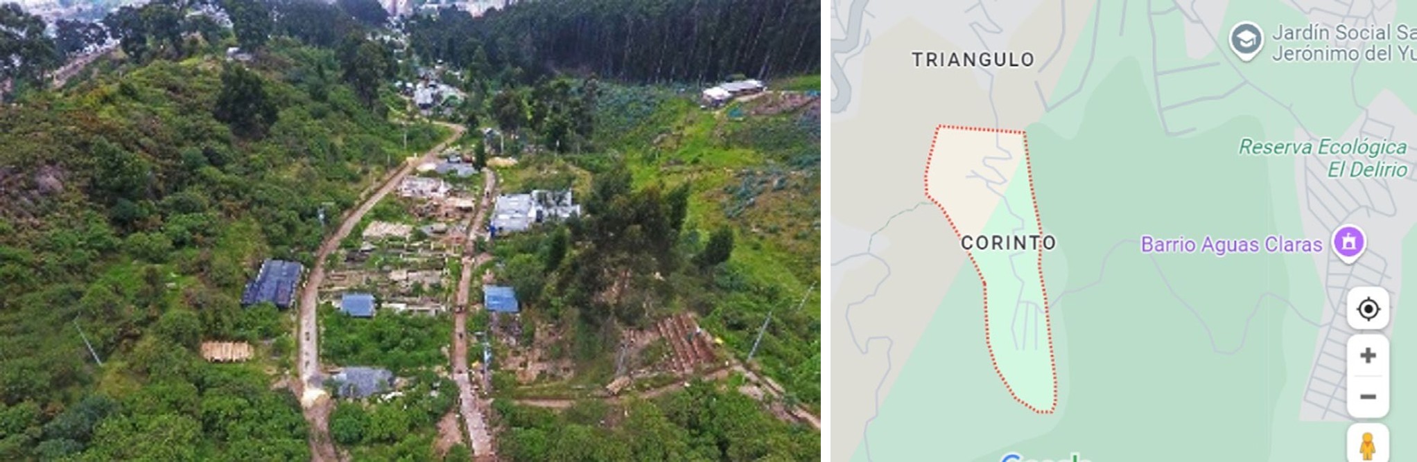 
Mapa del barrio Corinto, San Crist&oacute;bal
