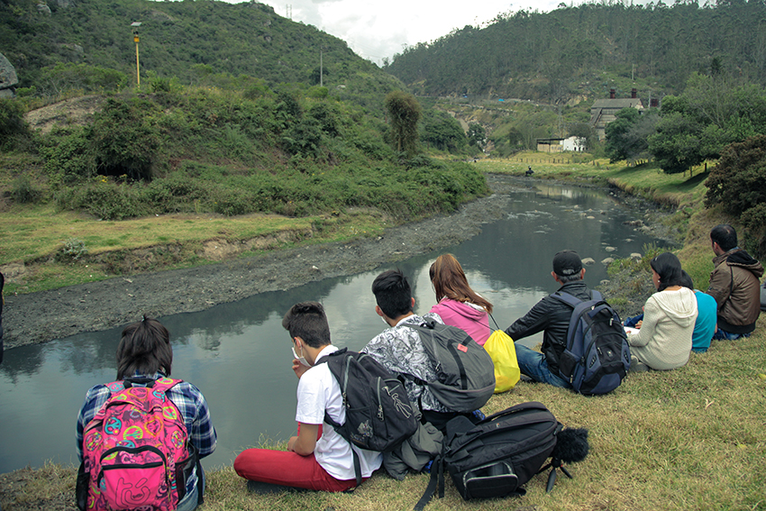  Collective tours of the
Bogotá River in the vicinity of the Muña reservoir