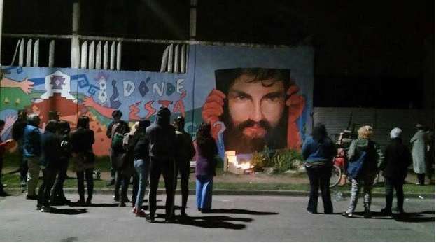Mural realizado por vecinos autoconvocados, calle 5 entre calles Arana y 421
de Villa Elisa, La Plata, 2017.