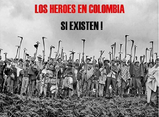  Imagen del Paro Nacional Agrario de Colombia de 2013, que se reapropia de la
campaña del Ejército Nacional.
