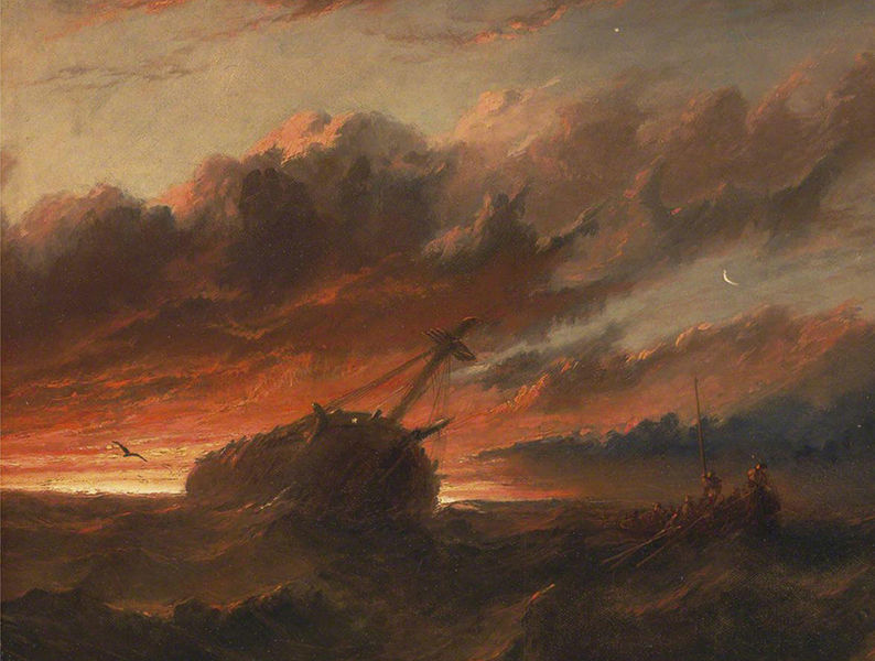 Francis Danby, Shipwreck. 1850.