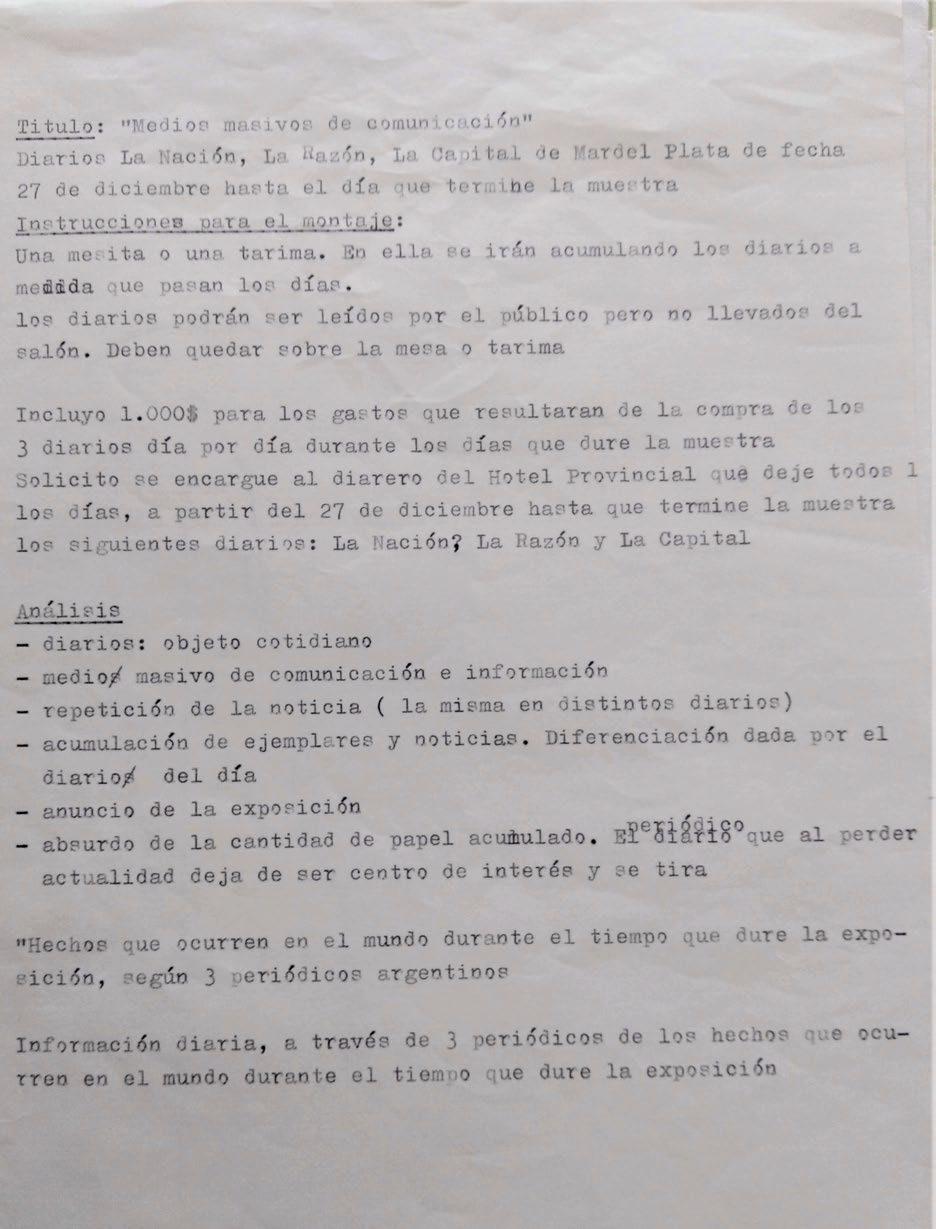 Graciela Carnevale, Medios masivos de comunicación. 1967, proyecto con periódicos adquiridos en la ciudad de Mar del Plata.