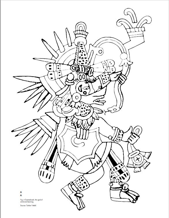 Quetzalcoatl, the god of wind and learning