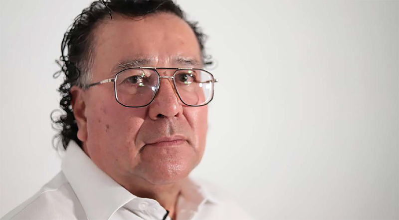 Carlos Clavijo, Protagonista en entrevista narrativa, 2019, fotografía.