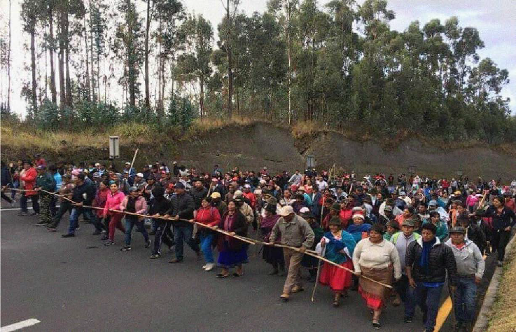 Jorge Martín, Ecuador: Levantamiento obrero-campesino, el Gobierno abandona la capital.