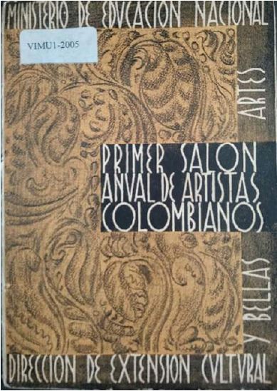 Portada del catálogo del Primer Salón Anual de Artistas Colombianos (1940)