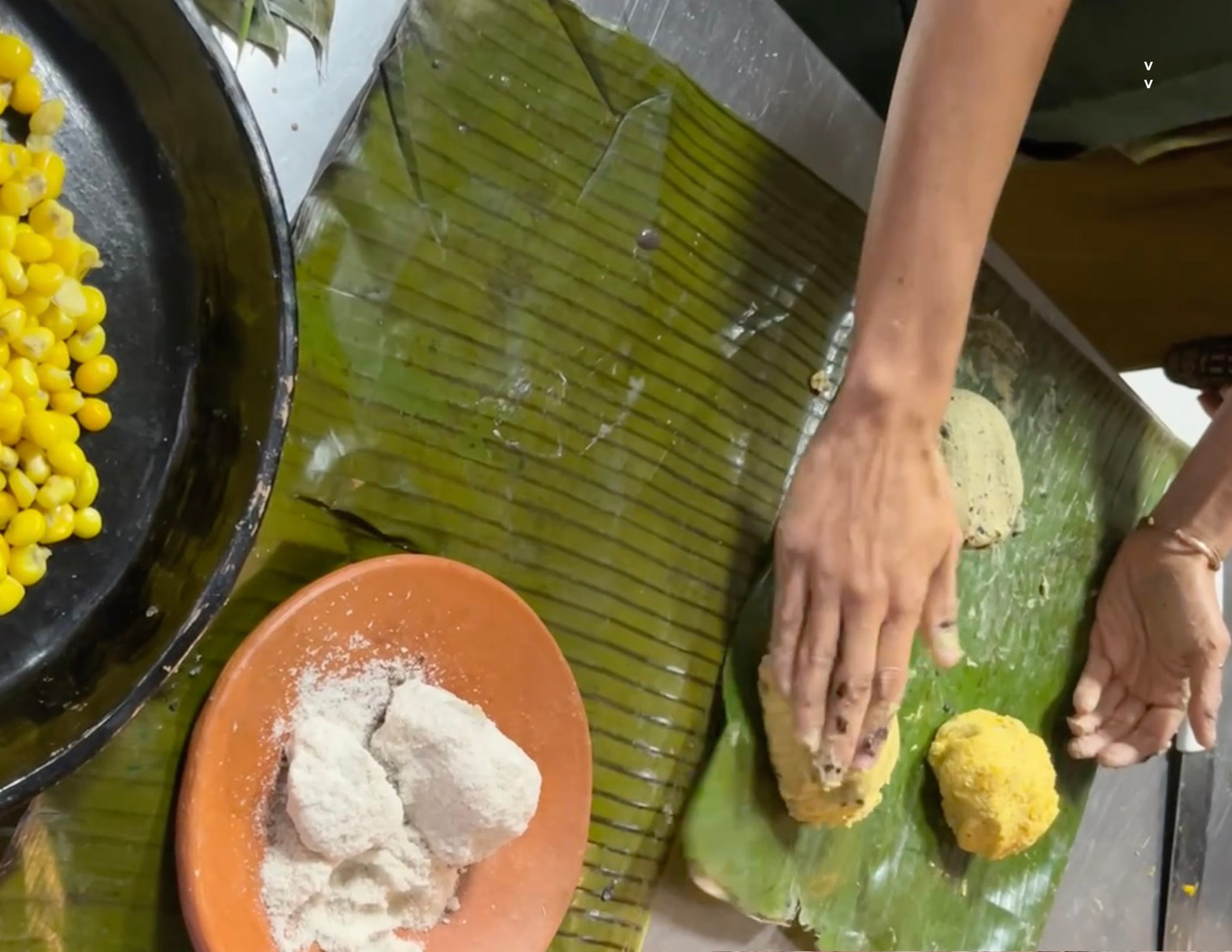 Detalle de preparaci&oacute;nde los tamales de telita, 2024.