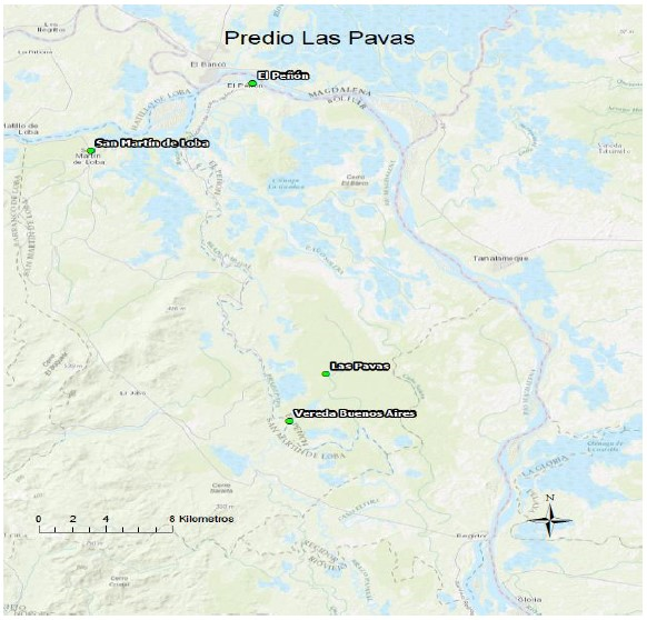 Mapa Predio Las Pavas