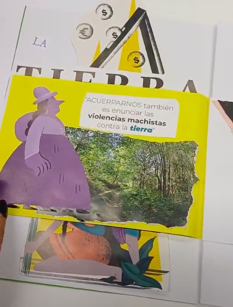 Registro fotográfico en
el taller Fanzine feminista (2024), impartido por Lucía Moscoso y Julia Warmi en el Centre LGBT, en el marco del Festival RUDA Feminisme I
(contra) cultura en Barcelona
