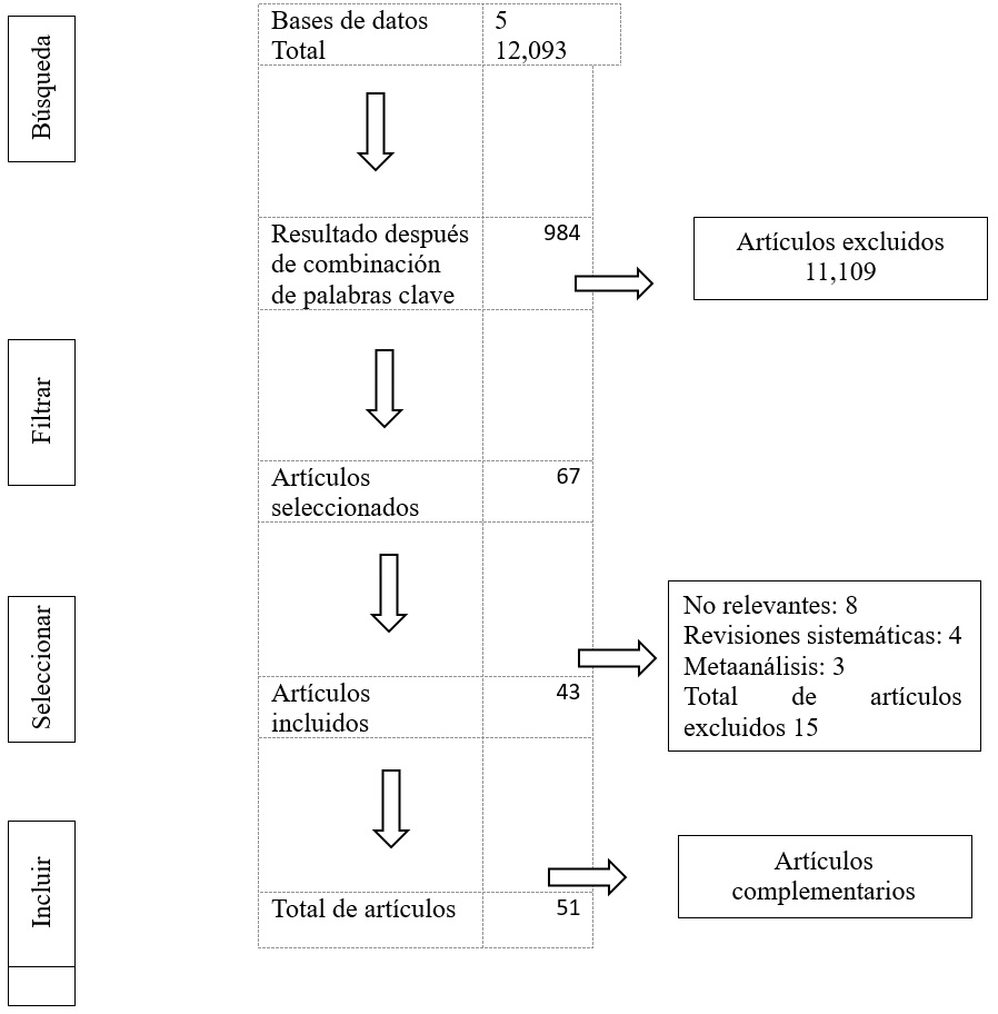 Estrategia de búsqueda y resultados de obtenidos