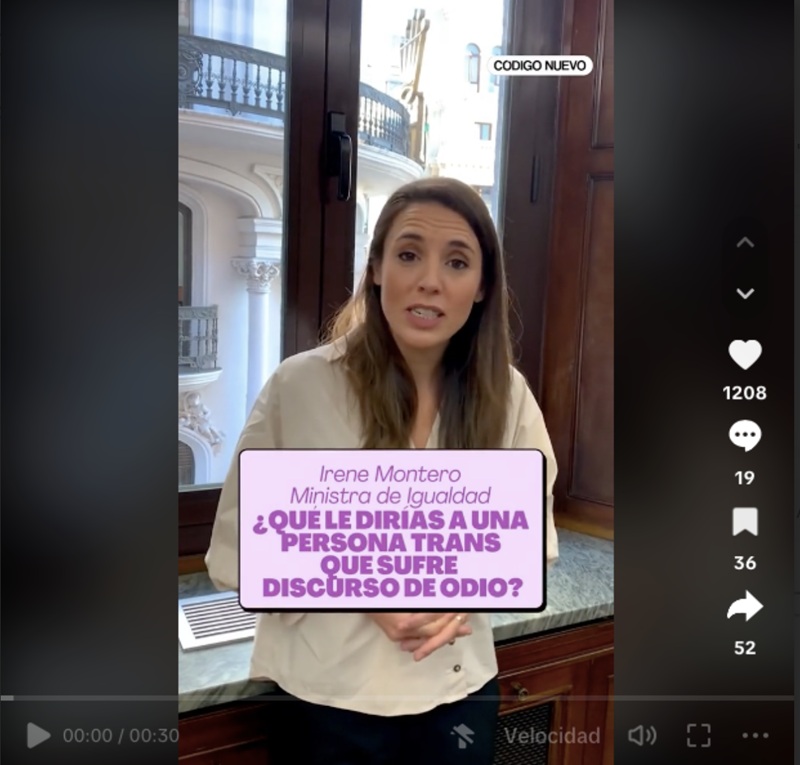 Ejemplo
de publicación codificada como “interpelación al receptor”
