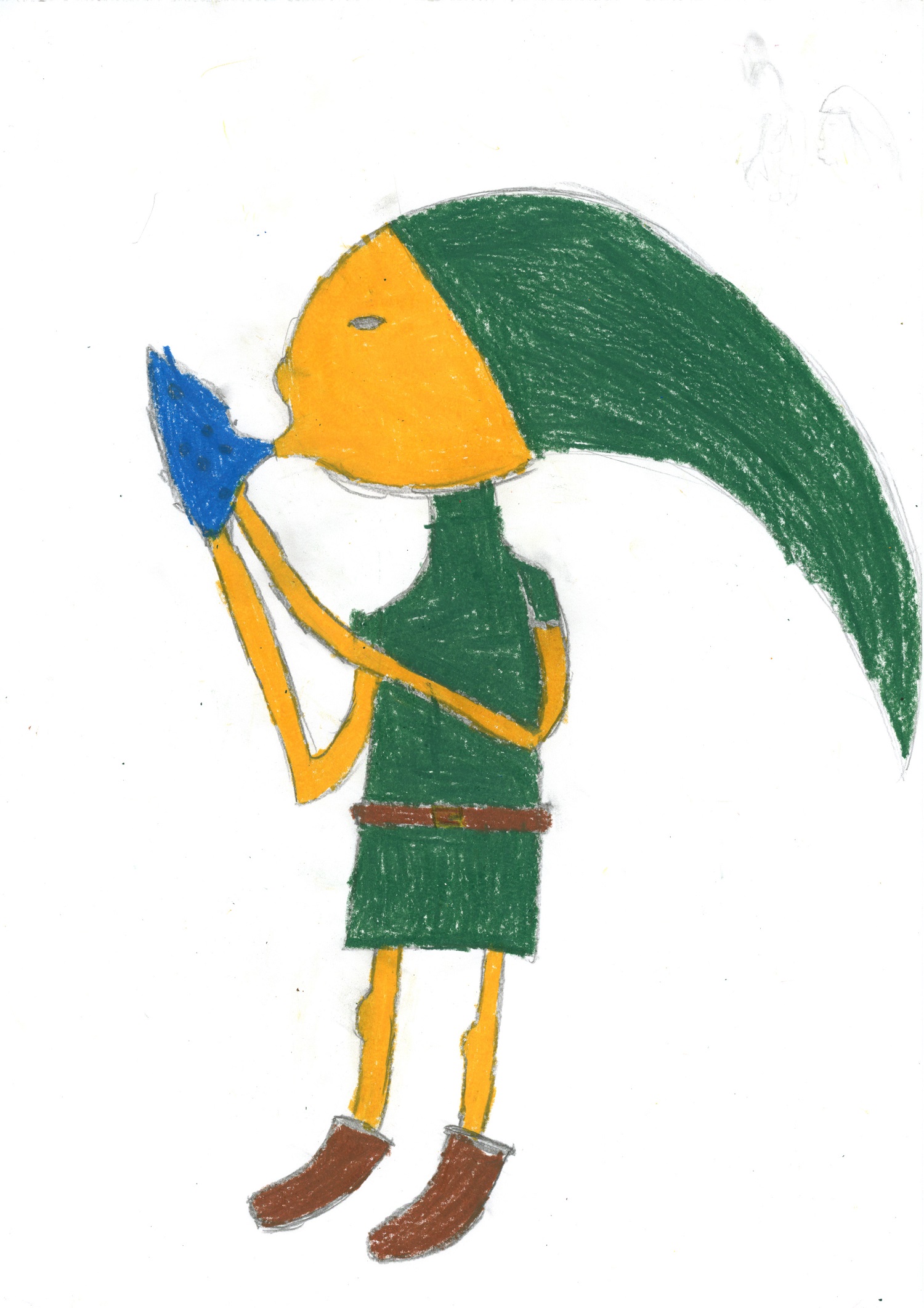 Héroe del videojuego japonés Zelda. Leyenda del niño: Sin descripción