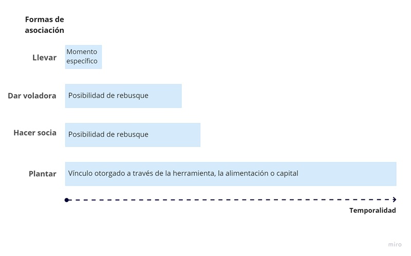 Formas de asociación y trabajo guaquero