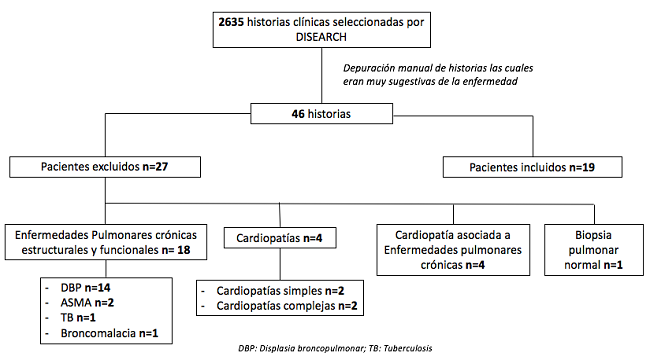 
Selection process for the cases included in the study
