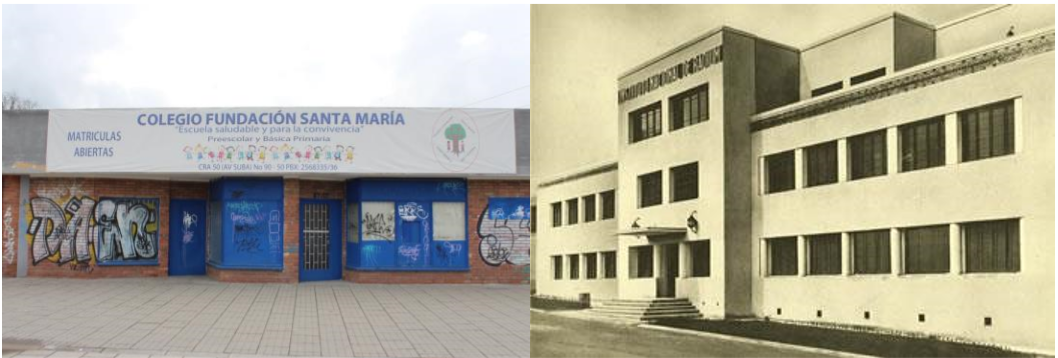 Izquierda: Fundación Santa María, avenida Suba. Derecha: Instituto Nacional de Cancerología