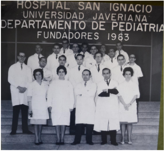 Profesores fundadores del Departamento de Pediatría, 1963