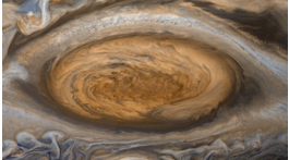 La gran mancha roja de Júpiter.